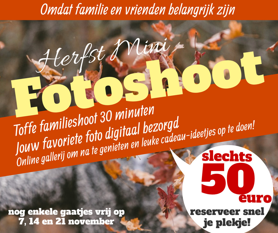 Mini Fotoshoot Herfst 2020